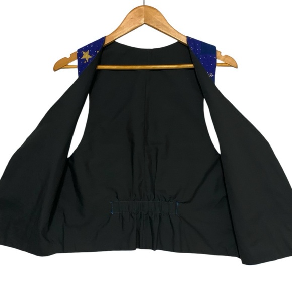 Vintage 90’s Handmade Starry Night Quilted Christmas Vest - Picture 7 of 10